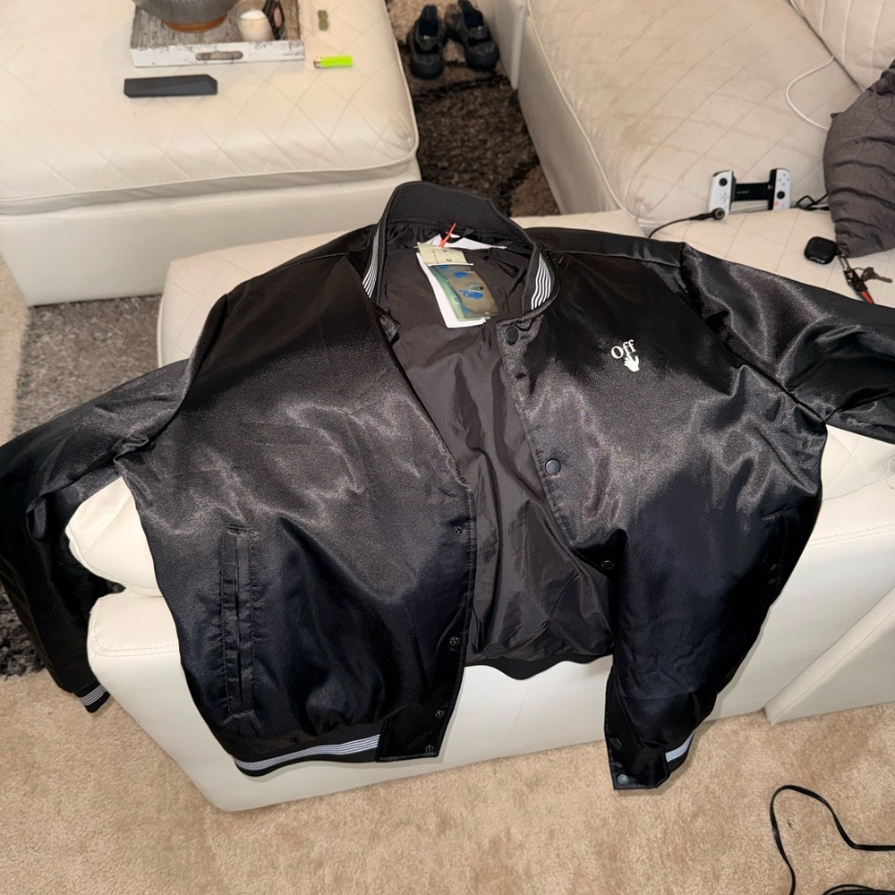Off-White Black Bomber Jacket
